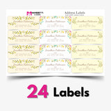 Personalized Address Labels - Floral Patterns