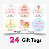 Personalized Birthday Gift Labels - Birthday Candle