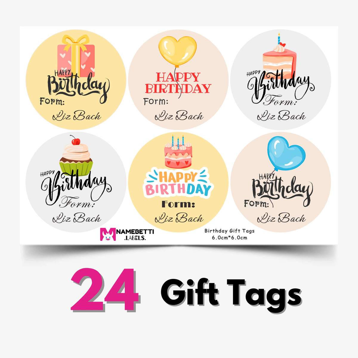 Personalized Birthday Gift Labels - Birthday Gift