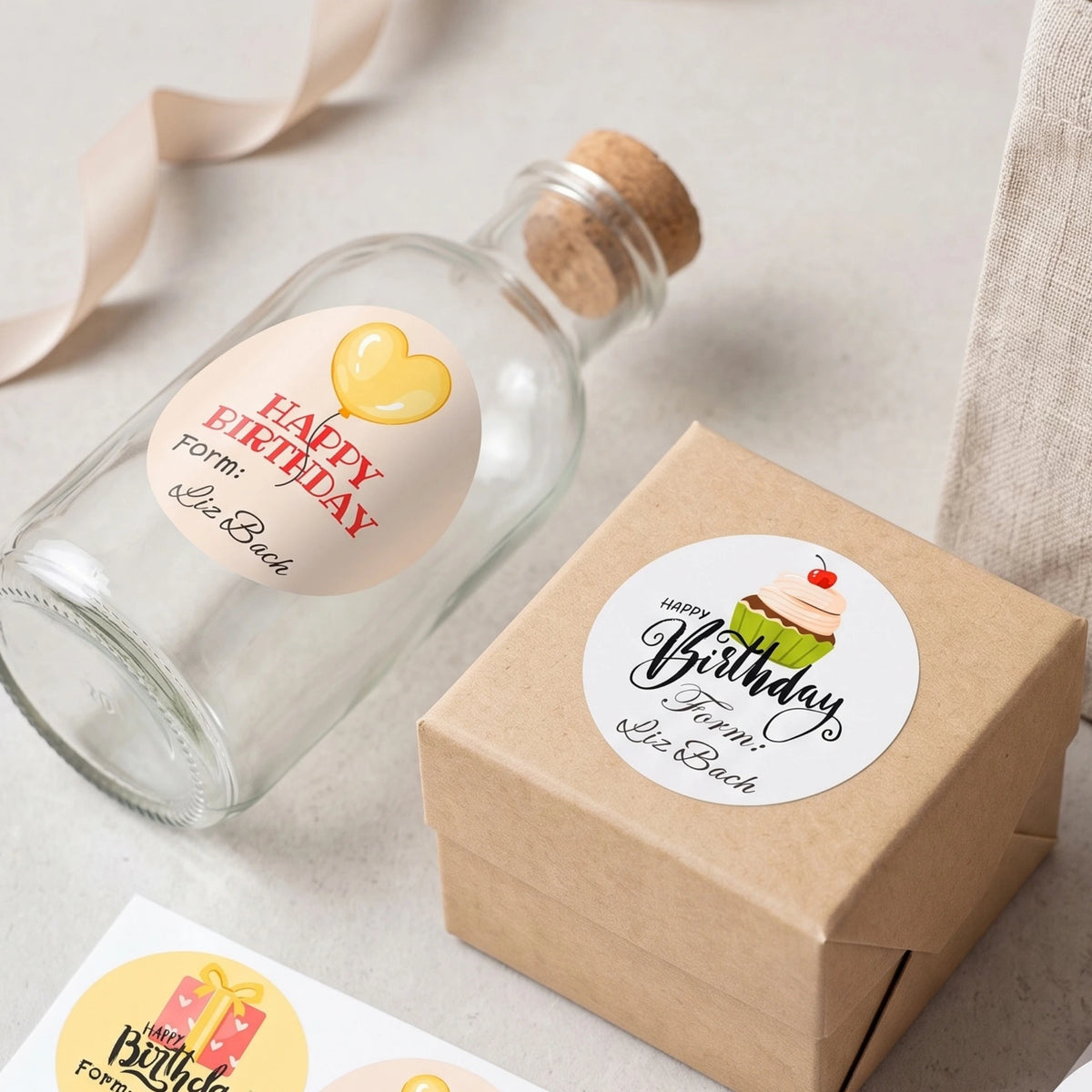 Personalized Birthday Gift Labels - Birthday Gift