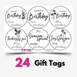 Personalized Birthday Gift Labels - Birthday Wishes