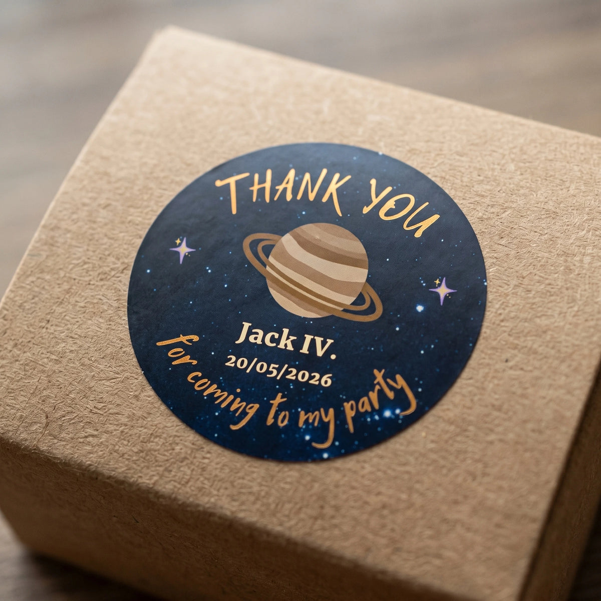 Birthday Party Favor Labels - Planet Party