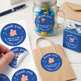 Birthday Party Favor Labels - Blue Space Explorer