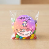 Birthday Party Favor Labels - Starlight Unicorn