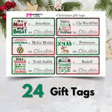 Personalized Christmas Gift Tags - Festive Wishes