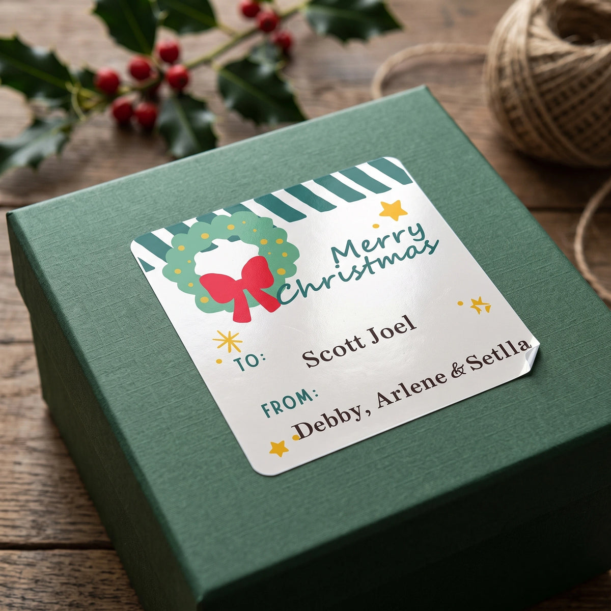 Personalized Christmas Gift Tags - Merry Christmas