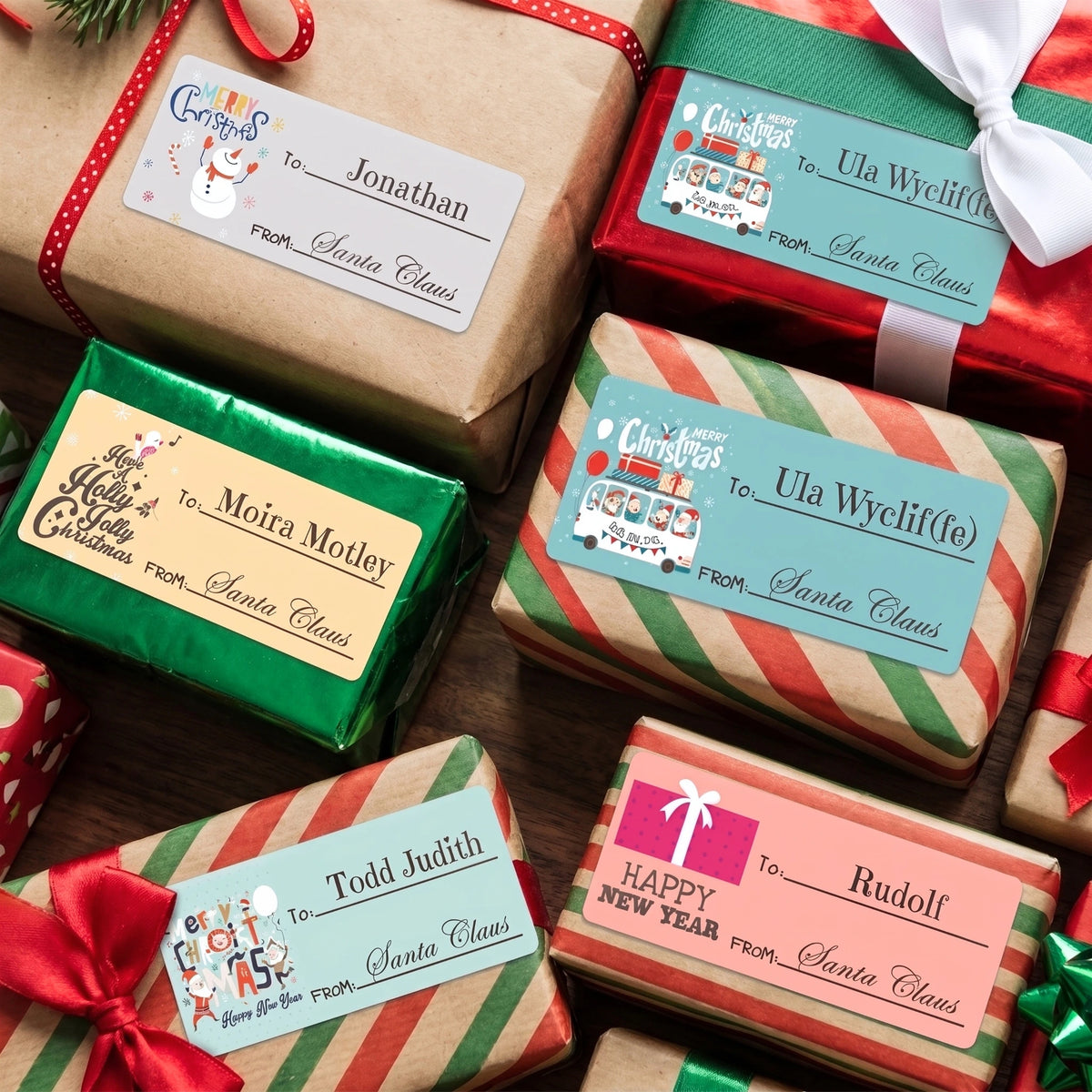 Personalized Christmas Gift Tags - Modern Christmas