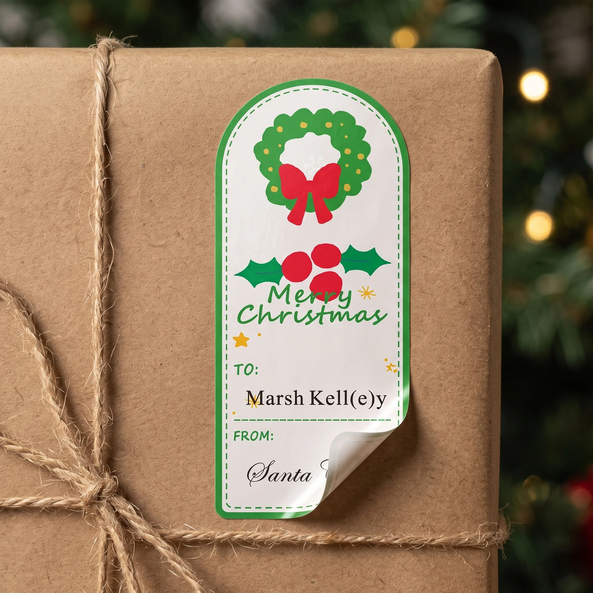 Personalized Christmas Gift Tags - Minimal Christmas