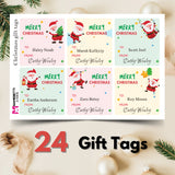 Personalized Christmas Gift Tags - Santa Claus