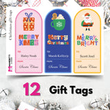 Personalized Christmas Gift Tags - Rustic Holiday