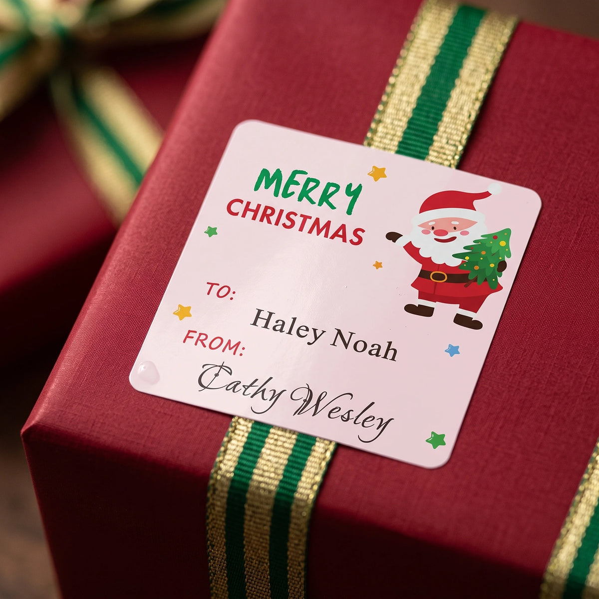Personalized Christmas Gift Tags - Santa Claus