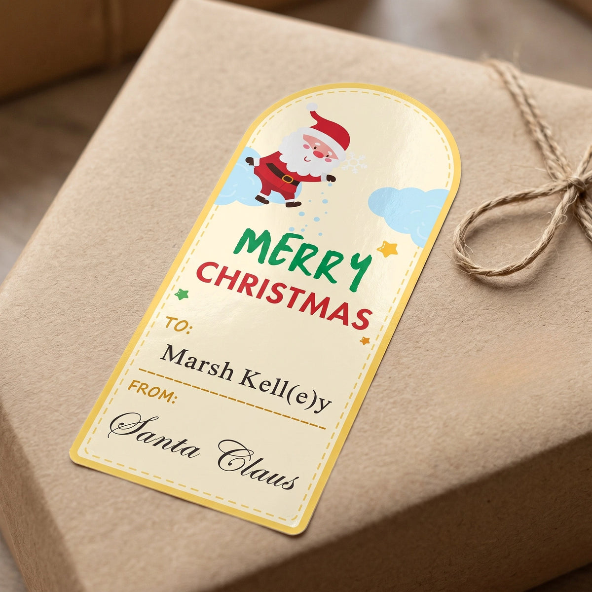 Personalized Christmas Gift Tags - Santa's Workshop
