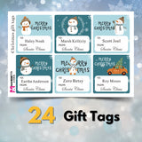 Personalized Christmas Gift Tags - Snowman