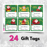 Personalized Christmas Gift Tags - Santa