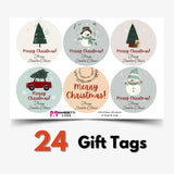 Personalized Christmas Gift Labels - Festive Vibes