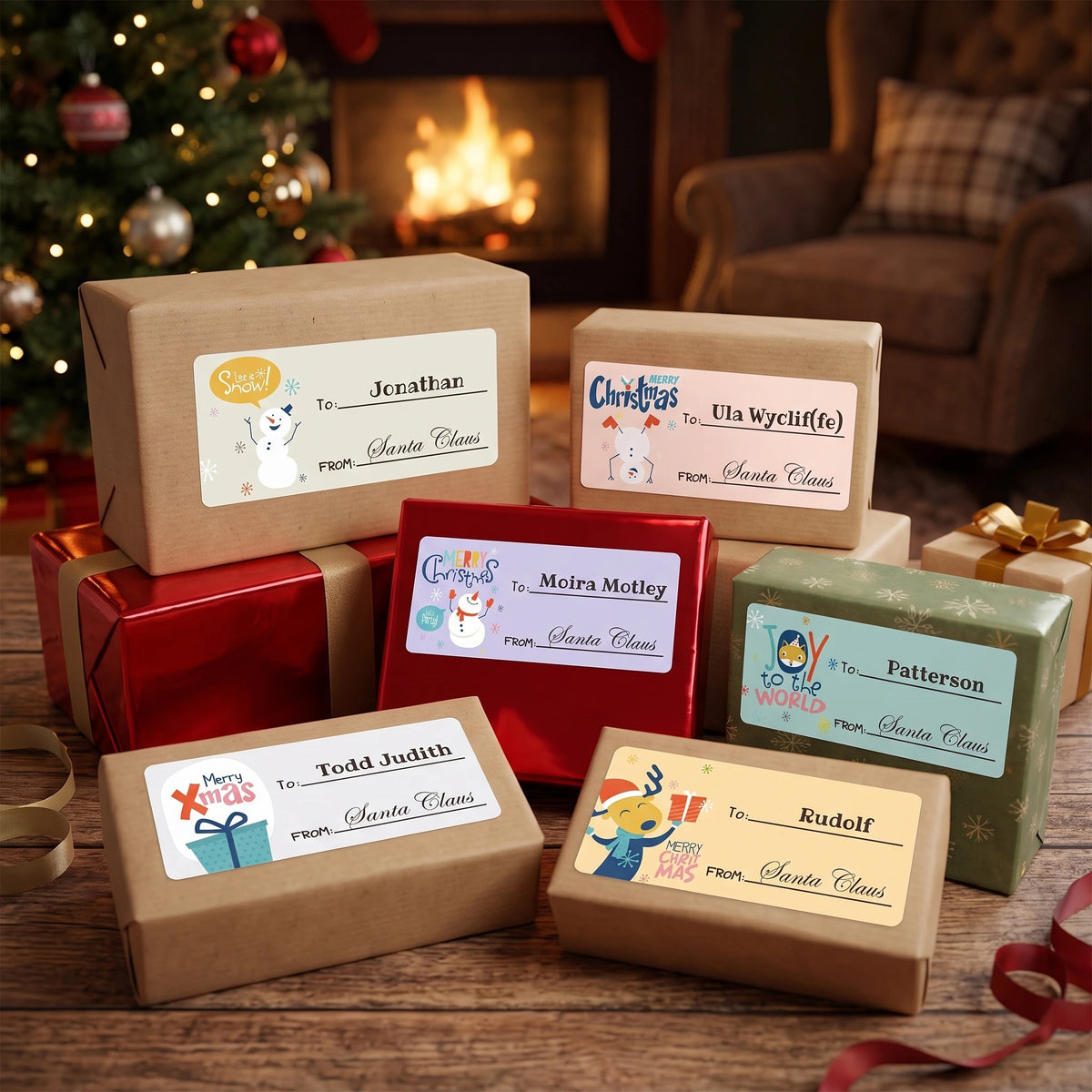Personalized Christmas Gift Tags - Xmas