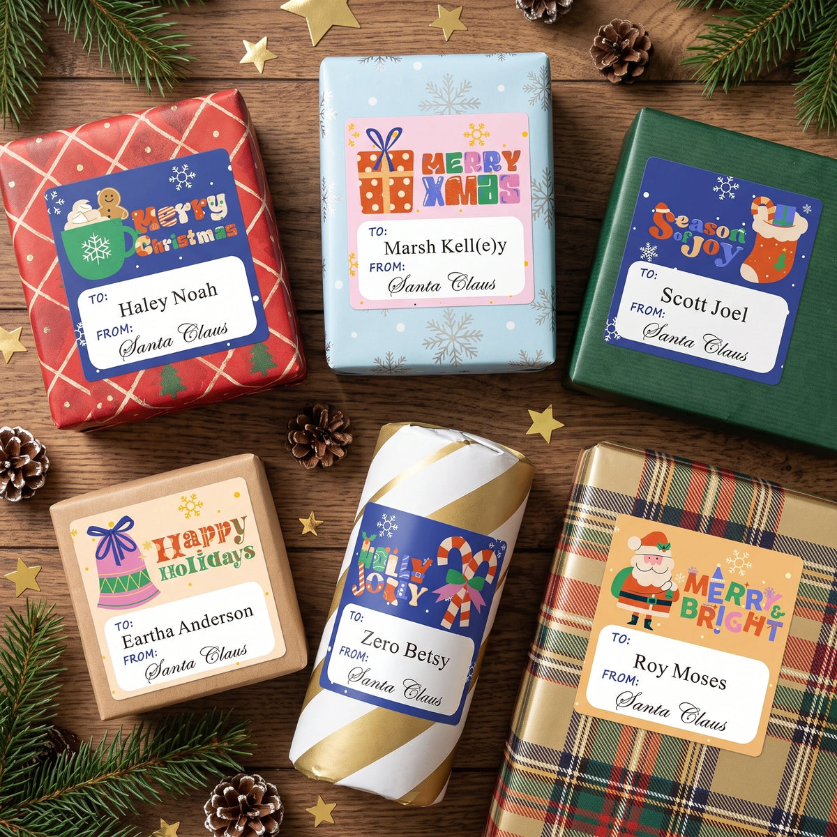 Personalized Christmas Gift Tags - Cozy Christmas