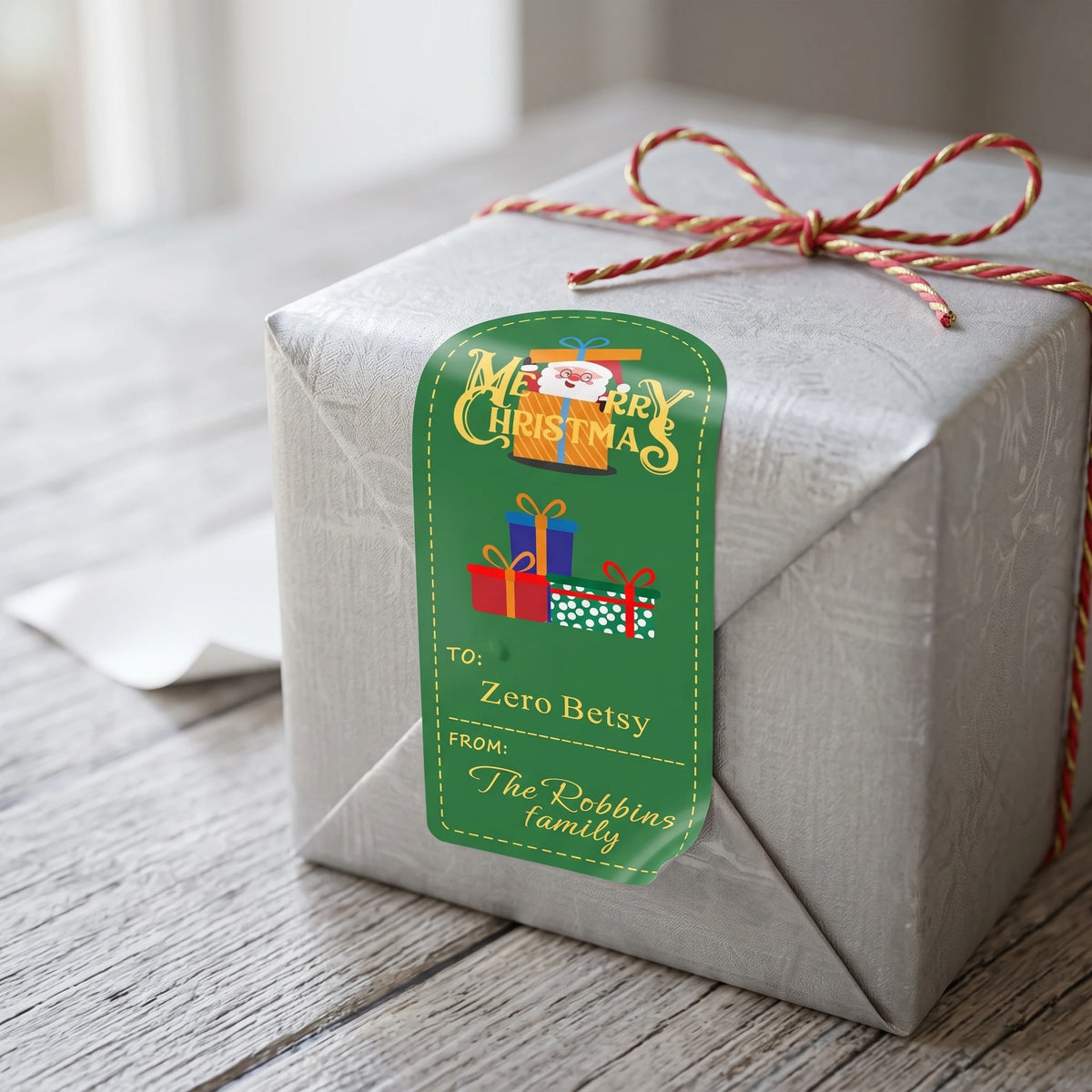 Personalized Christmas Gift Tags - Classic Holiday