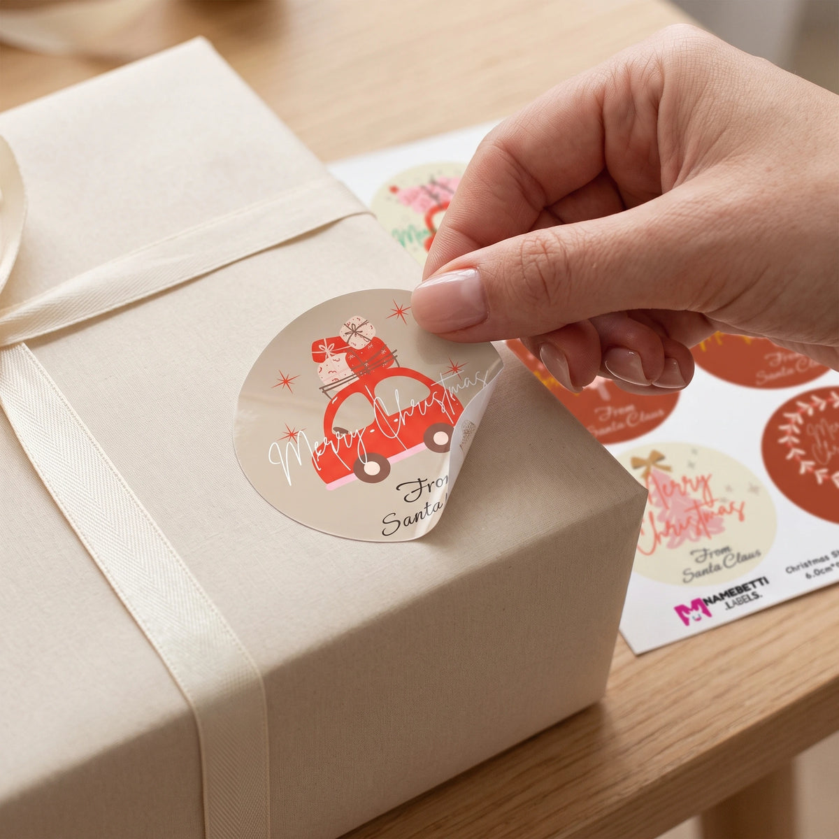 Personalized Christmas Gift Labels - Twinkling Lights