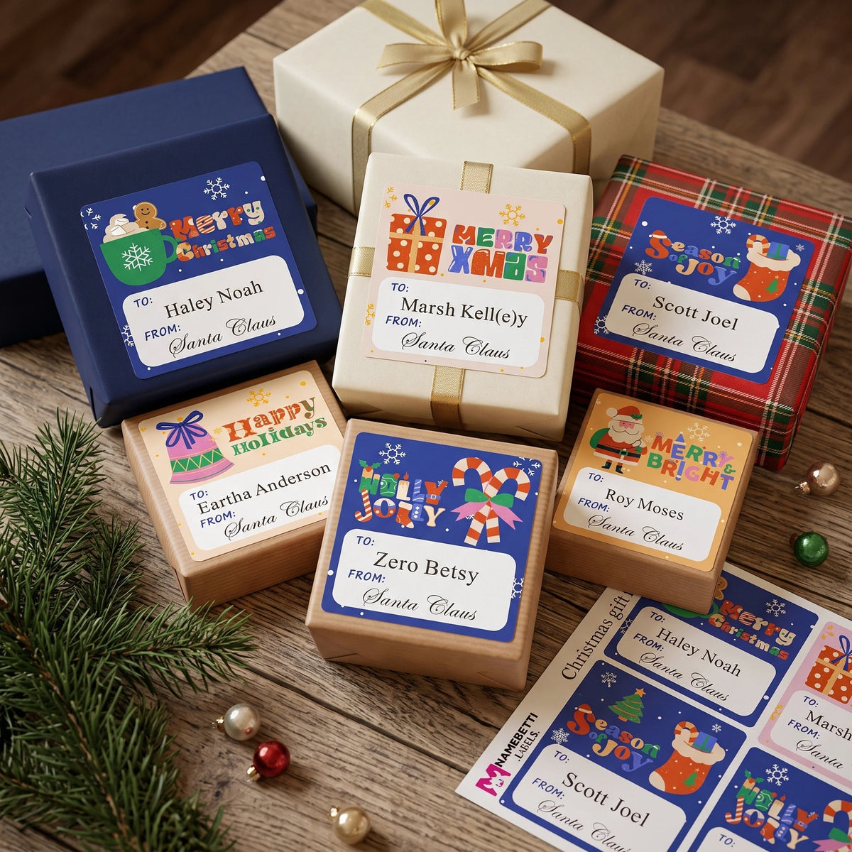 Personalized Christmas Gift Tags - Cozy Christmas