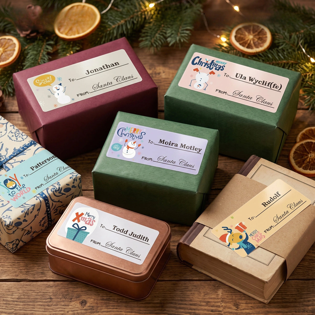 Personalized Christmas Gift Tags - Xmas
