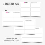Personalized Christmas Gift Tags - Festive Wishes