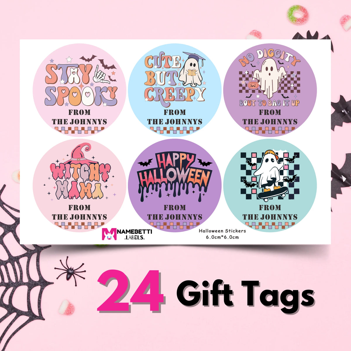 Personalized Halloween Gift Labels - Creepy Cute