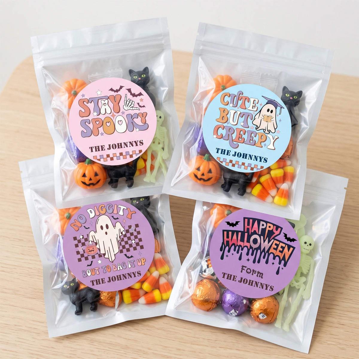 Personalized Halloween Gift Labels - Creepy Cute