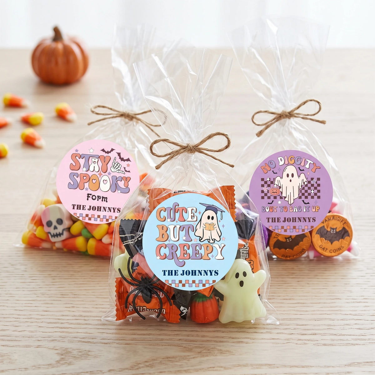 Personalized Halloween Gift Labels - Creepy Cute