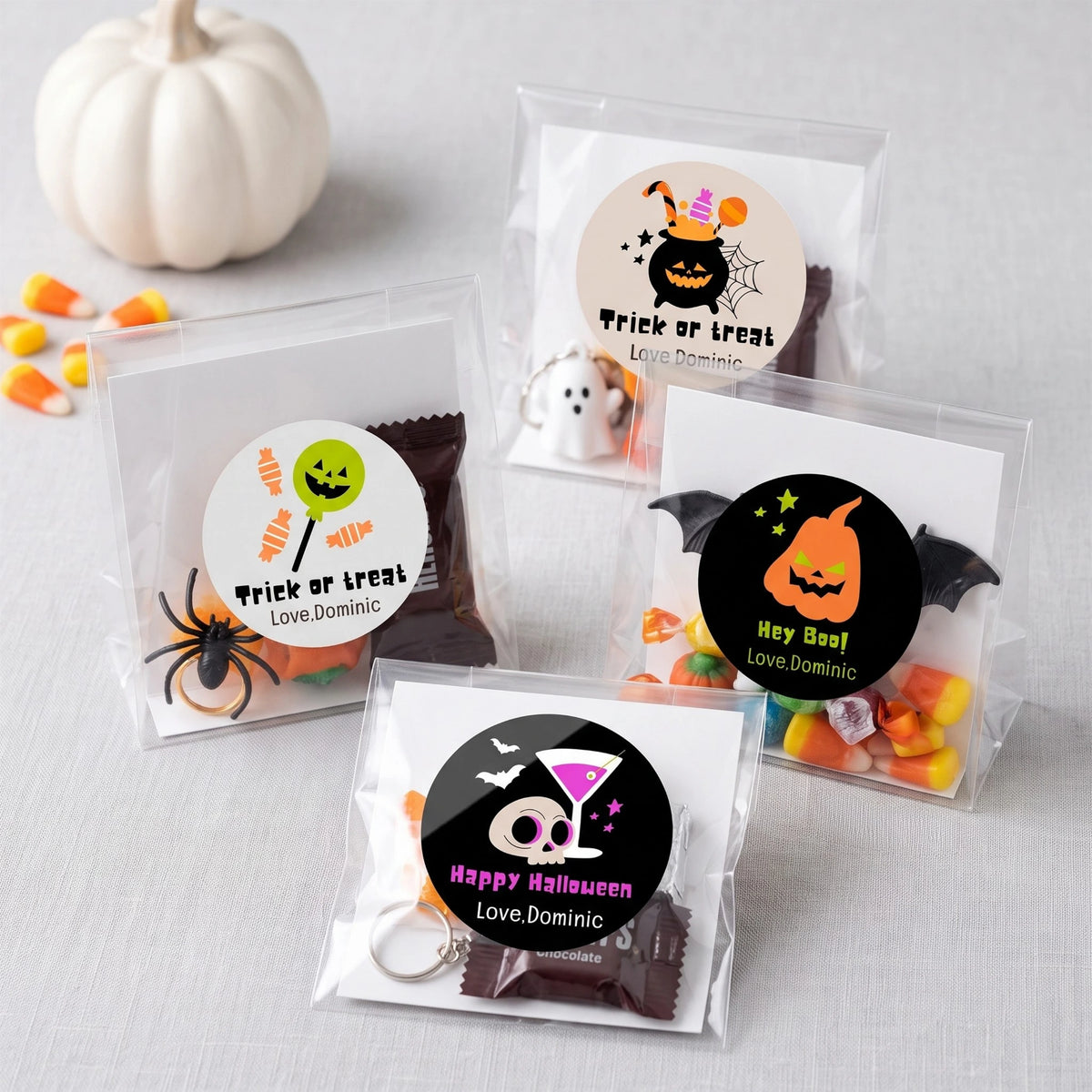 Personalized Halloween Gift Labels - Pumpkin Carving