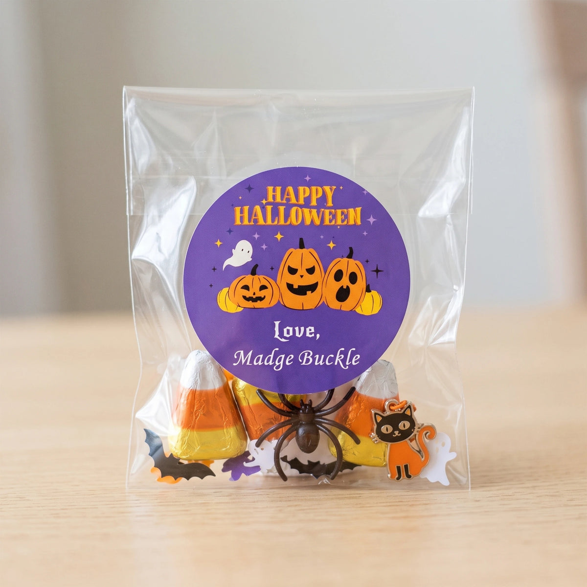 Personalized Halloween Gift Labels - JackOLantern