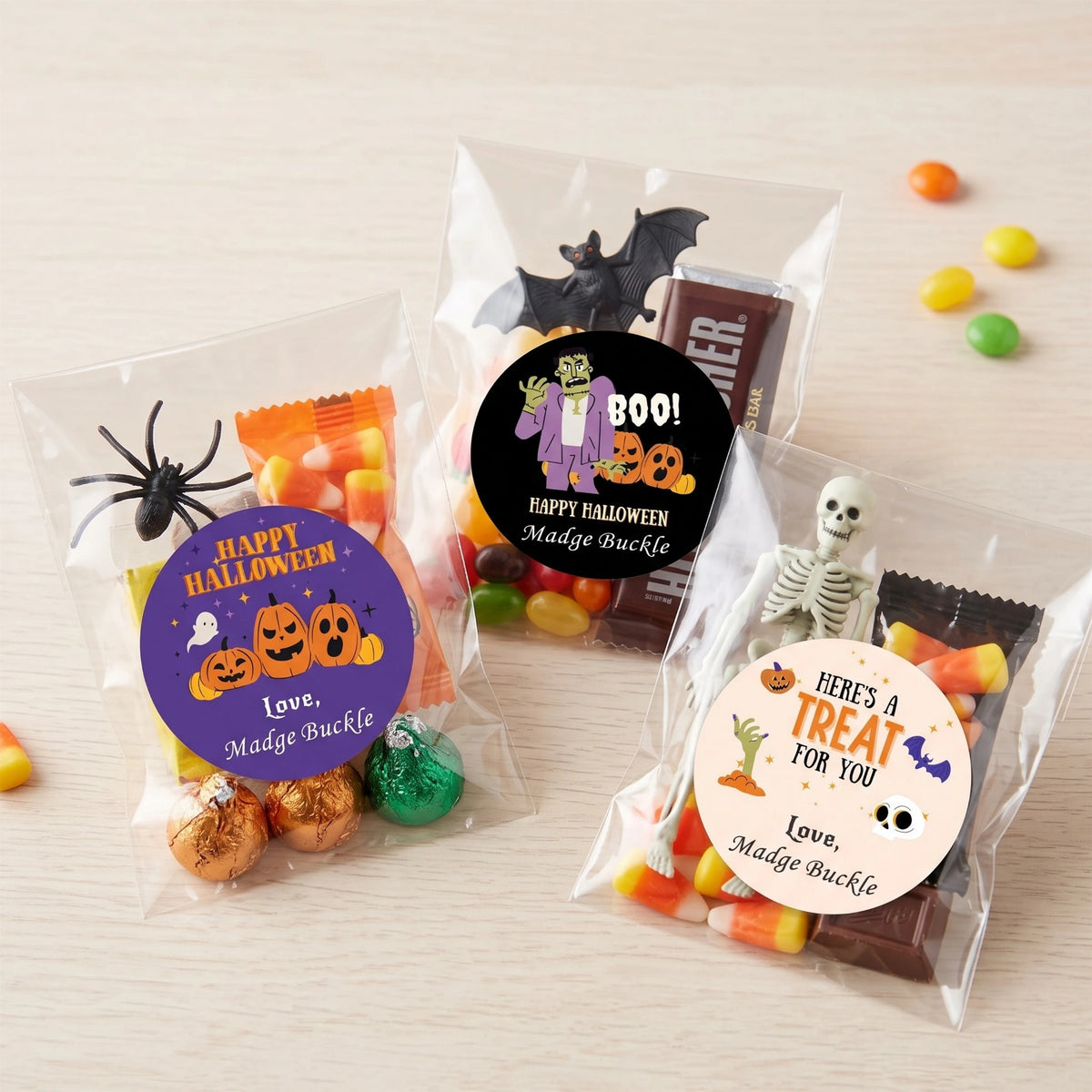 Personalized Halloween Gift Labels - JackOLantern
