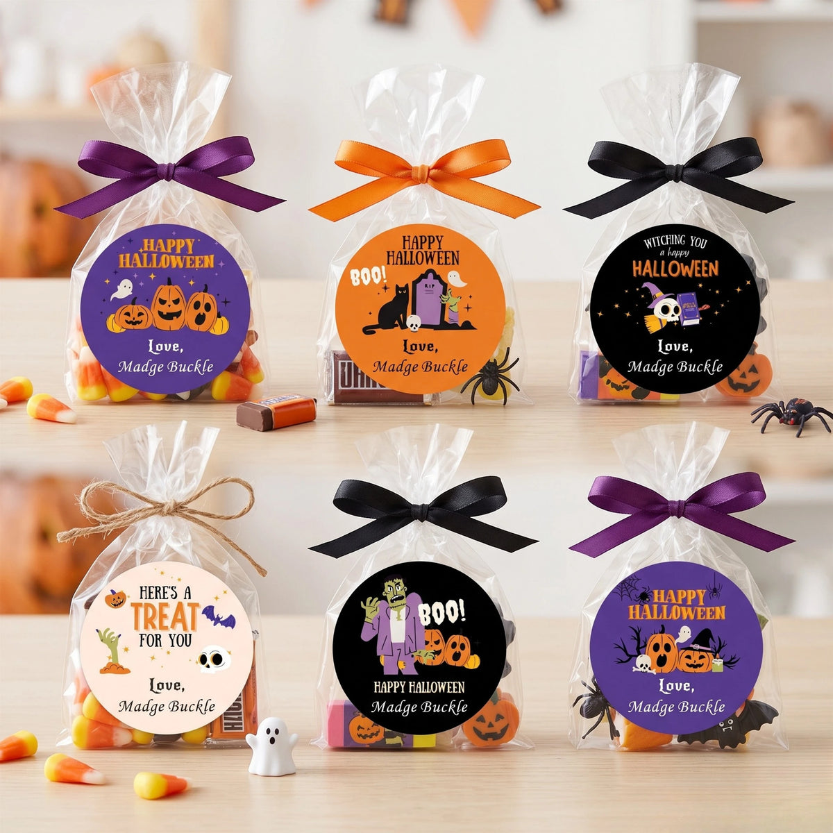 Personalized Halloween Gift Labels - JackOLantern