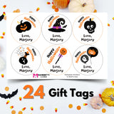 Personalized Halloween Gift Labels - October Vibes