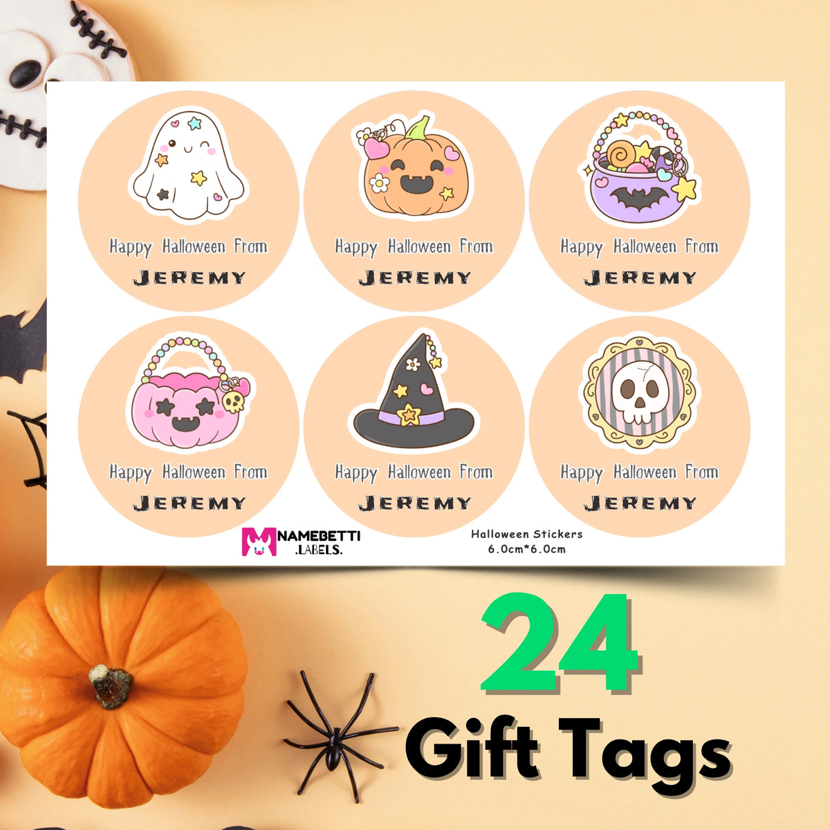 Personalized Halloween Gift Labels - Candy