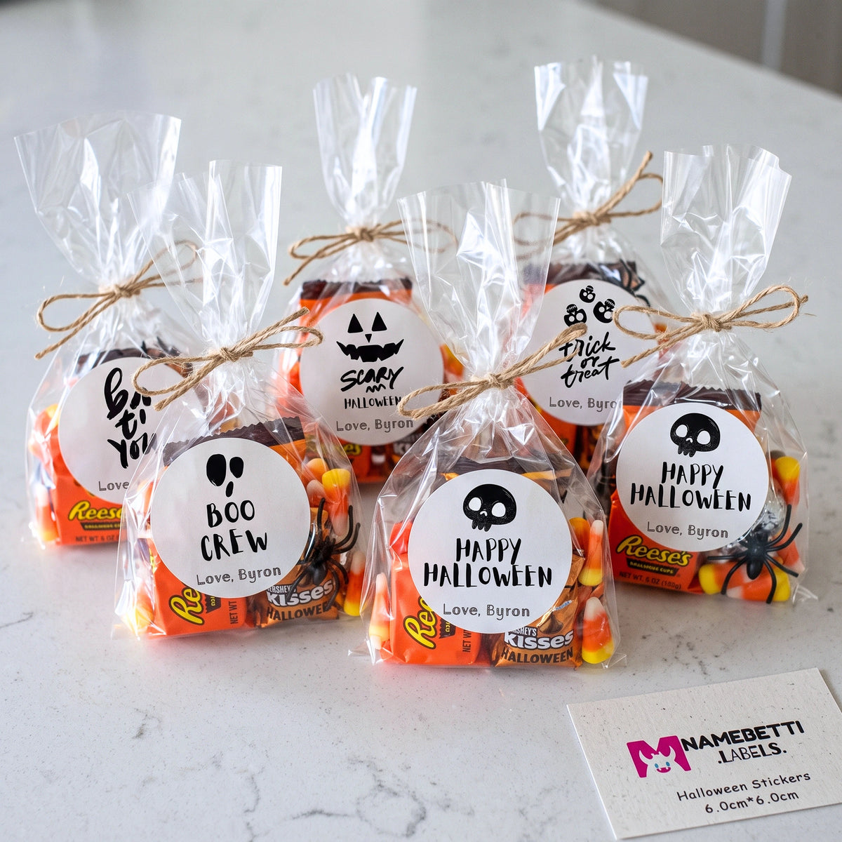 Personalized Halloween Gift Labels - Skeleton
