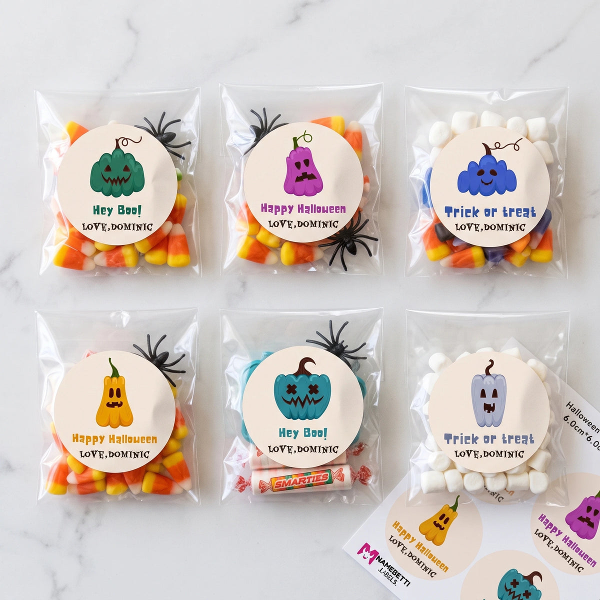Personalized Halloween Gift Labels - Pumpkin