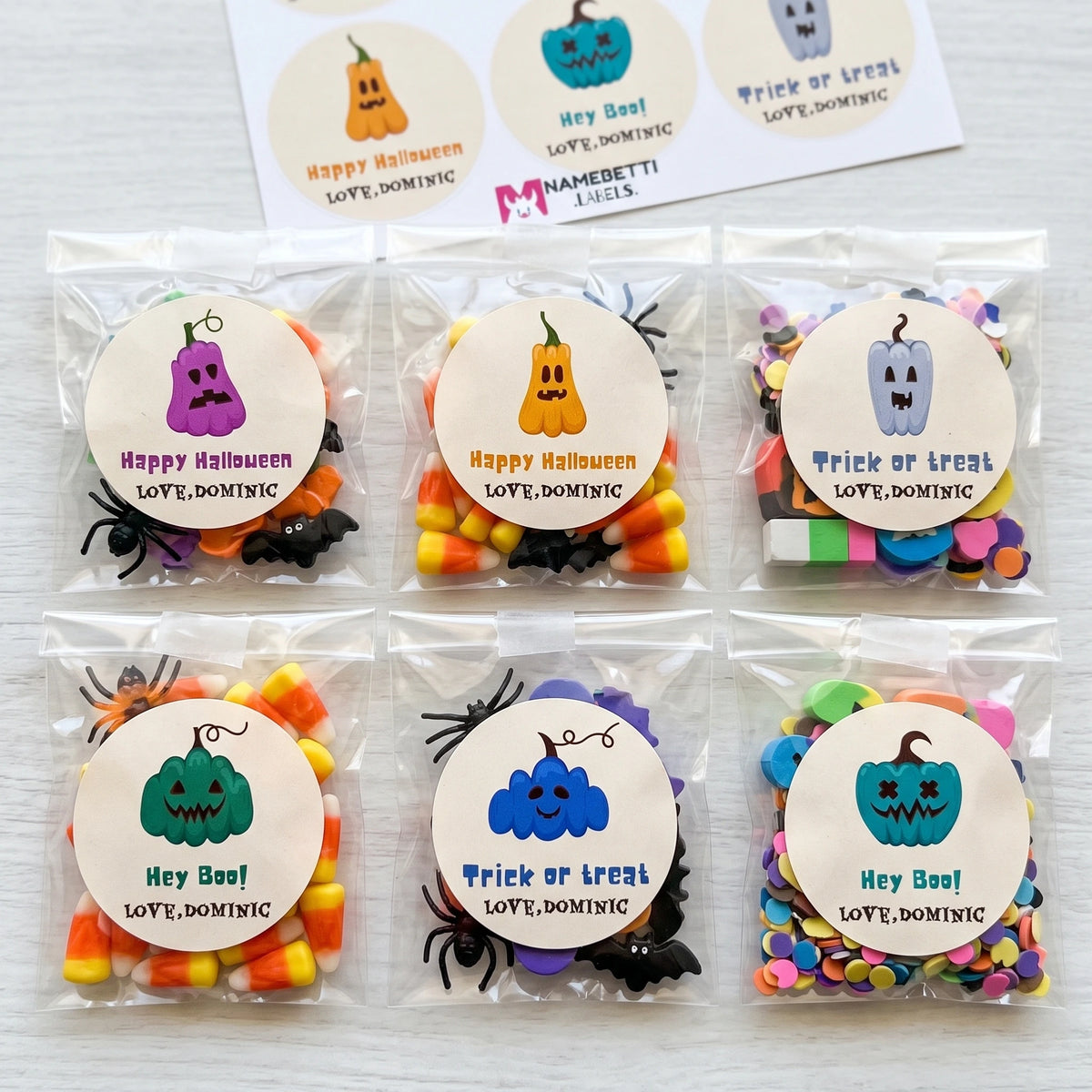 Personalized Halloween Gift Labels - Pumpkin